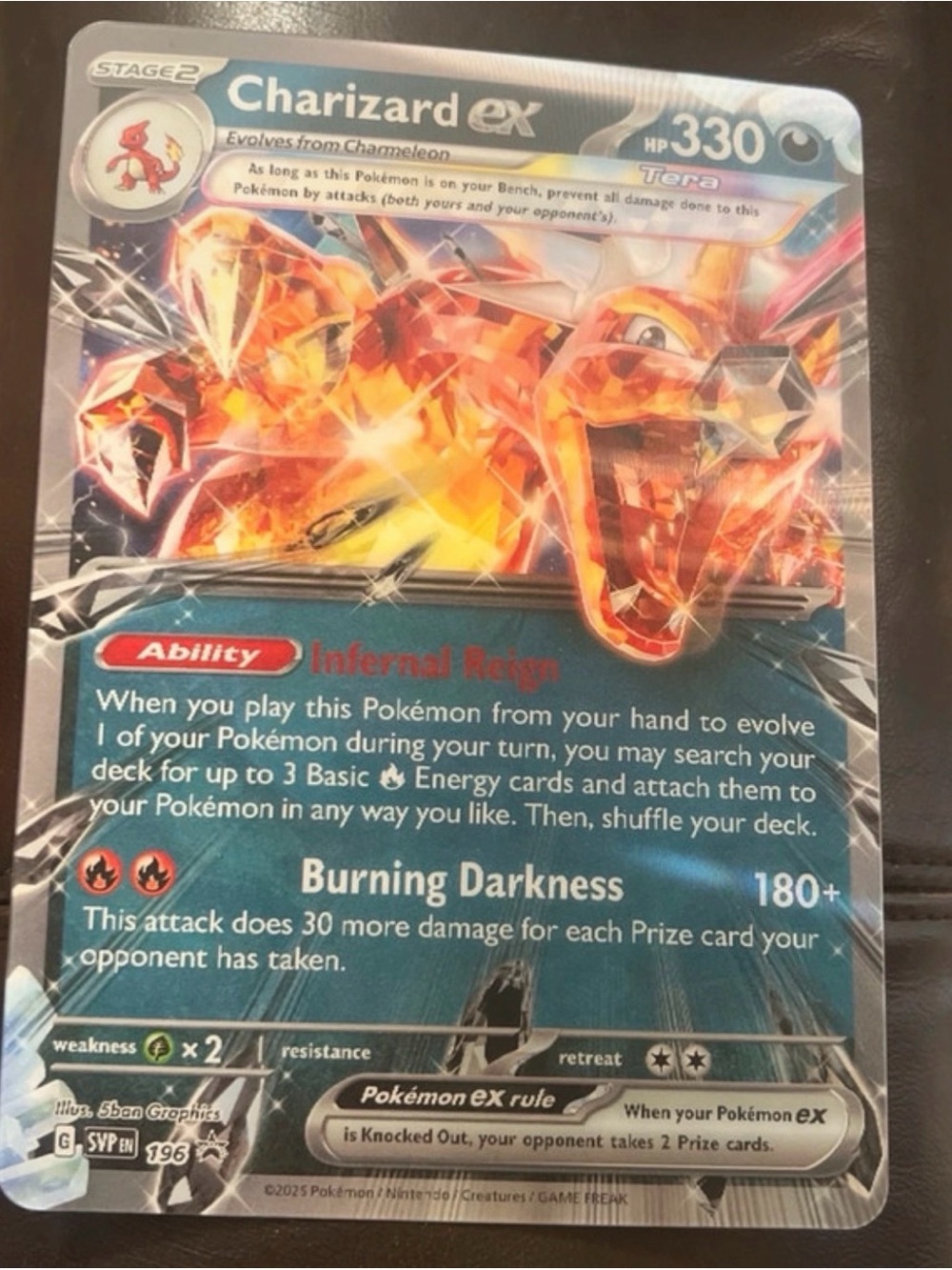Jumbo Lenticular Charizard ex 054/091 SVP
196 -Exclusive Promo Pokemon